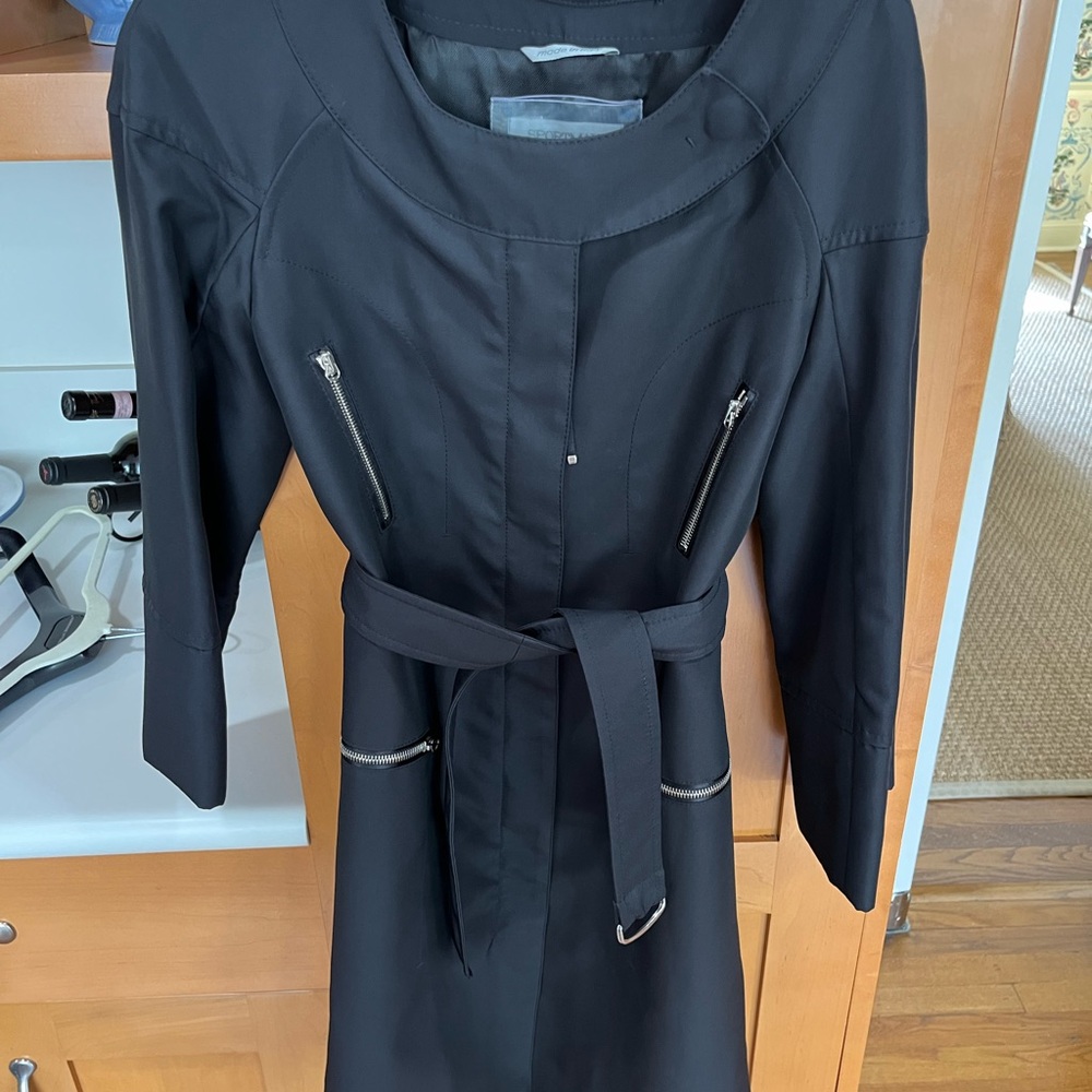 SportMax size8 black coat